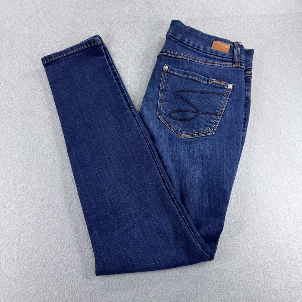 Seven7 Womens Skinny Jeans Montreal Dark Wash Stretch Denim Size 8 MY1975DE